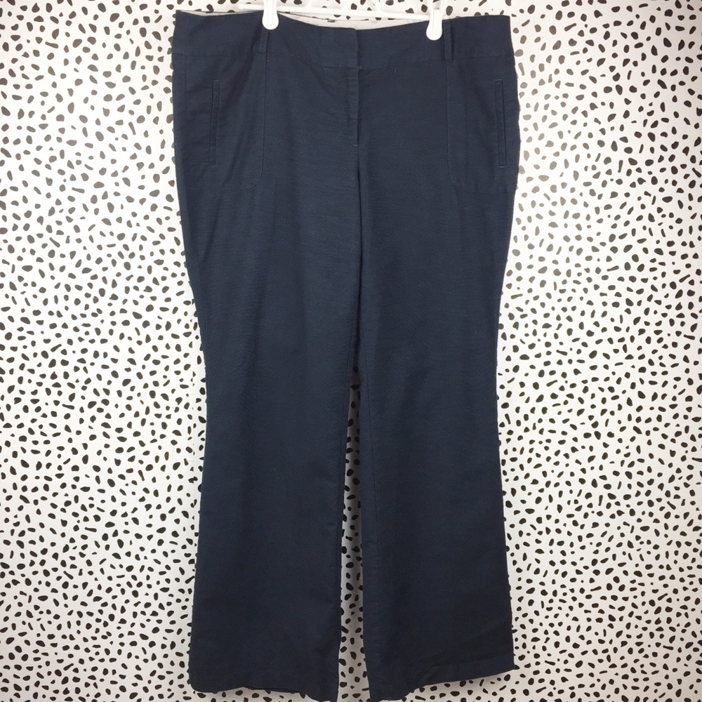 Kenar Navy Blue Cotton Pants Size 14